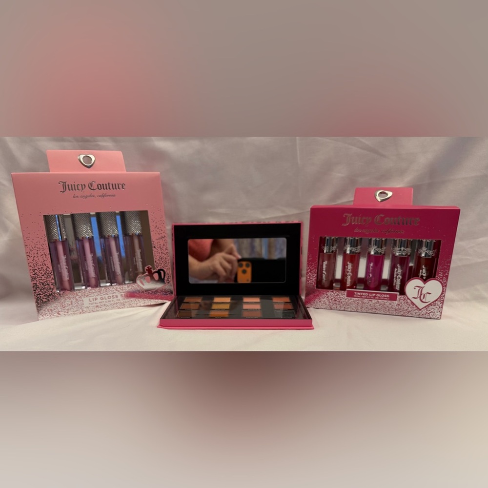 Juicy Couture Bundle Eyeshadow Palette - 2 Lip Gloss Sets